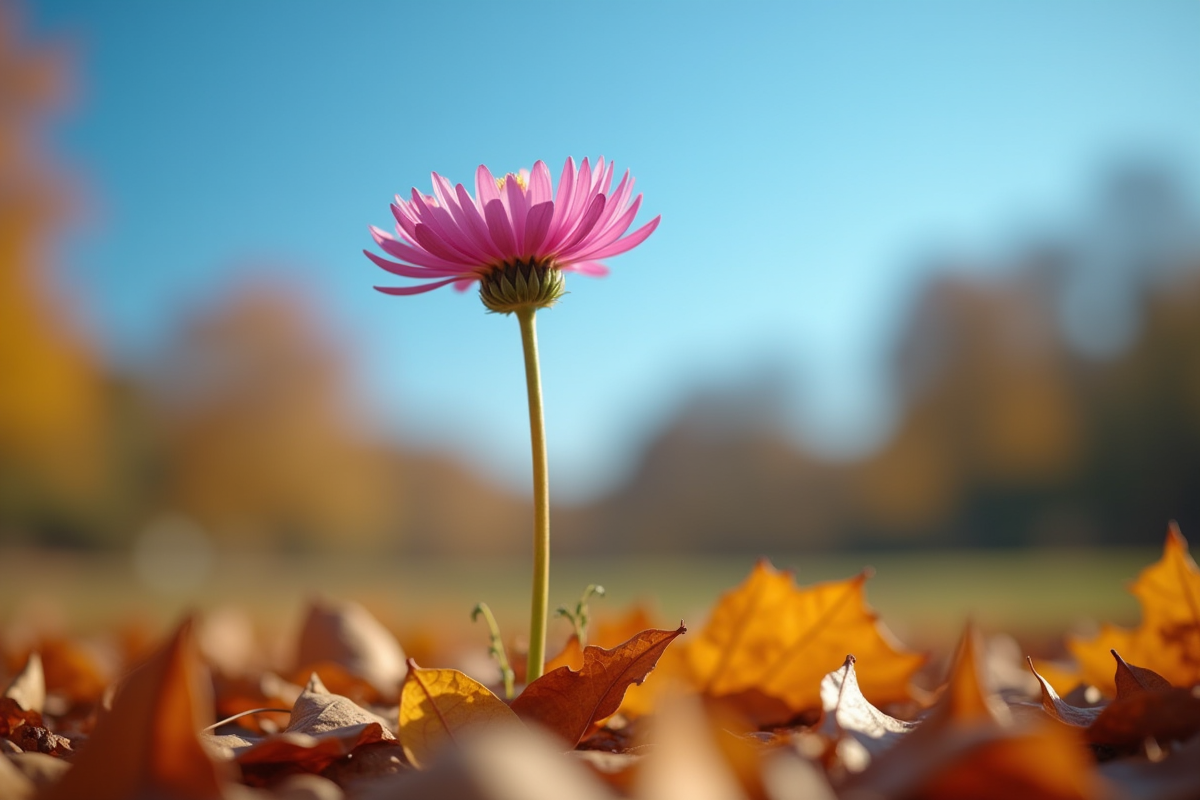 Une seule fleur d