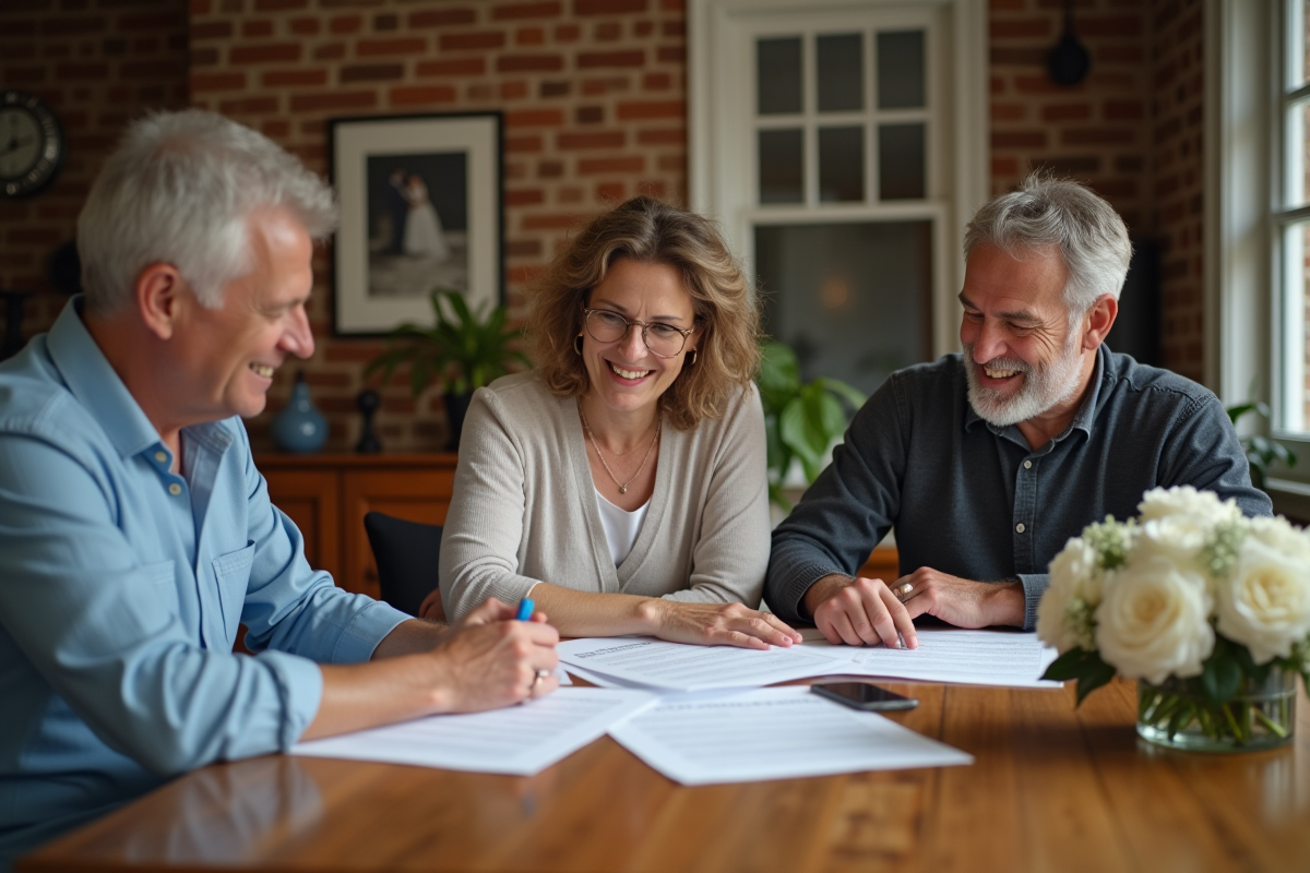 Groupe de personnes discutant autour d