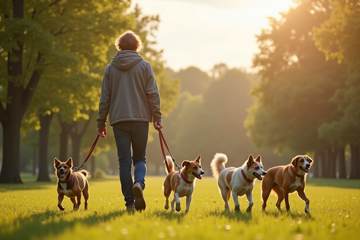 Les compétences essentielles pour un promeneur de chiens